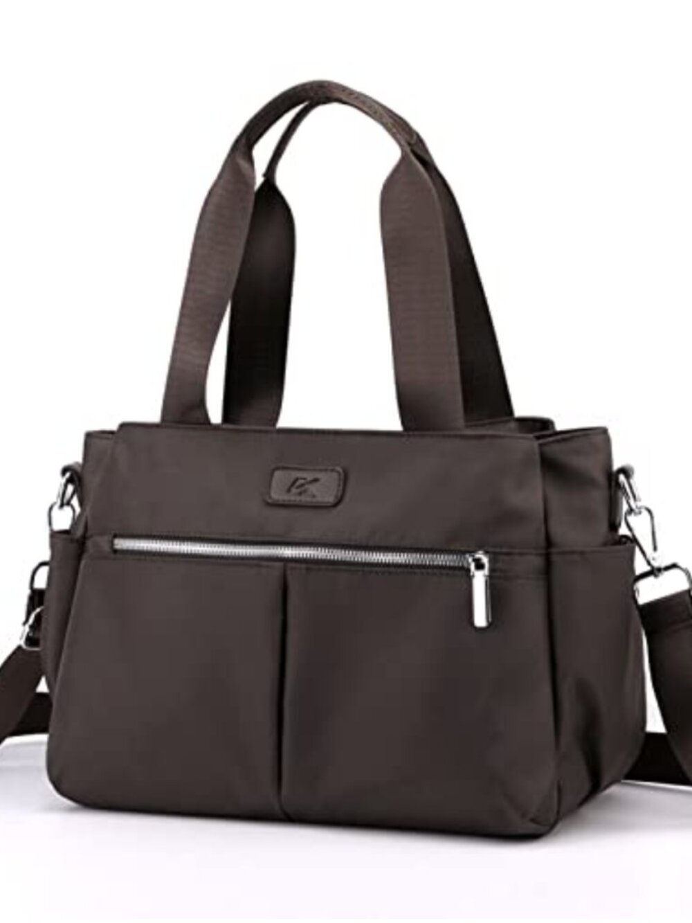 Lightweight Nylon Hobo Crossbody Bag Multi Compartment Shoulder Handbag